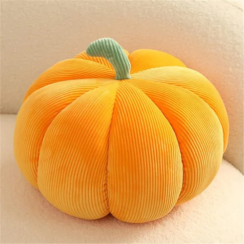 Vista 2 de AZCHEN Almohada decorativa de calabaza para sofá cama, muebles de patio (21.7 in, naranja)