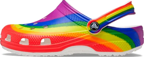 Vista 8 de Crocs Unisex-Adult Classic Rainbow Dye Clog