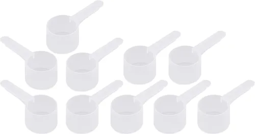Vista 5 de Cuchara de envasado de medición de plástico de 0.6 fl oz (= 3.7 cucharaditas/= 18 cc/ = 0.61 fl oz), mango mediano - para medir y dispensar