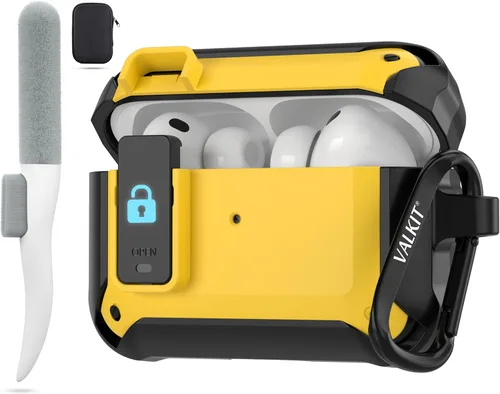 Vista 21 de for Airpods Pro 2 Case Cover with Magnetic Lock Lid, Black