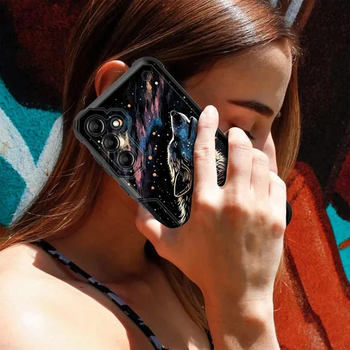 Vista 360 de Funda para Galaxy A14 5G, [Doble Capa][Protección contra Caídas de Grado Militar de 10 Pies] [Antideslizante] Funda Resistente a Prueba de Golpes