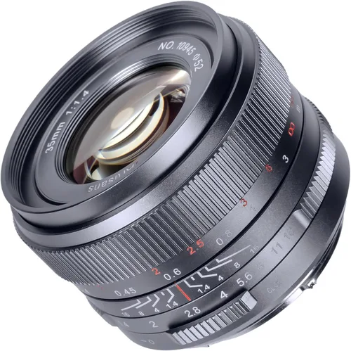 Vista 8 de 7artisans 35mm F1.4 Mark Ⅲ Lente Prime de Enfoque Manual de Marco Completo de Gran Apertura Compatible con Cámara Sin Espejo de Montura L (Negro)
