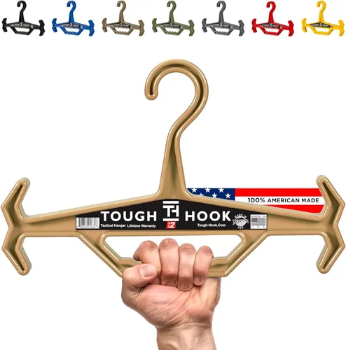 Vista 32 de Tough Hook ID - Percha de identificación resistente, fabricada en Estados Unidos, tapa de 200 libras, portaplatos, equipo táctico, buceo BCD