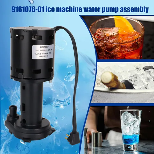 Vista 6 de 9161076-01 Bomba de agua compatible con modelos de máquina de hielo ice-o-matic reemplazar hartell GPP-1MH-1P HRIM-21-115 803338 115V 1550RPM