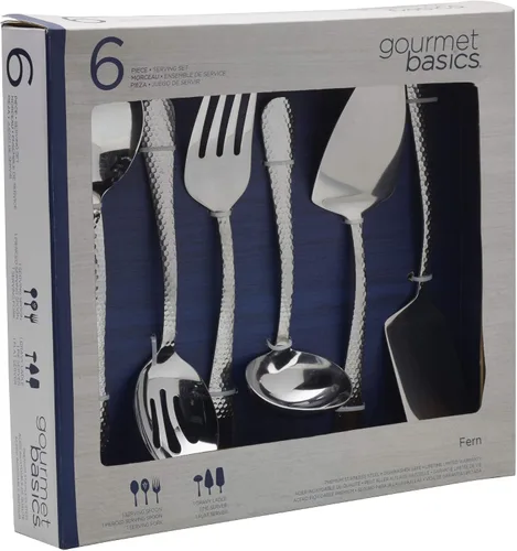 Vista 3 de Gourmet Basics by Mikasa Juego de servir helechos, 6 piezas