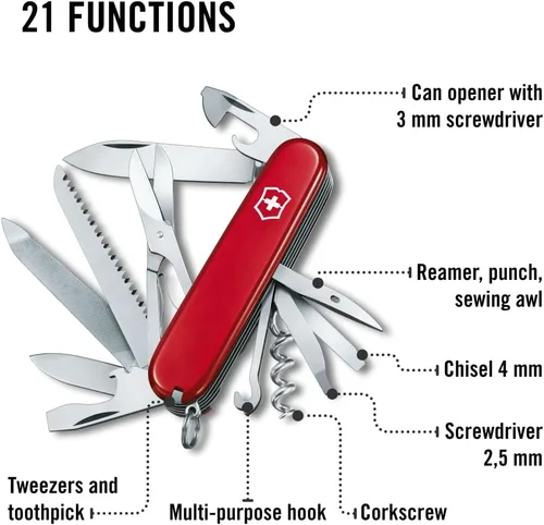 Vista 5 de Victorinox Swiss Army Ranger – Navaja de bolsillo, color rojo, 91 mm