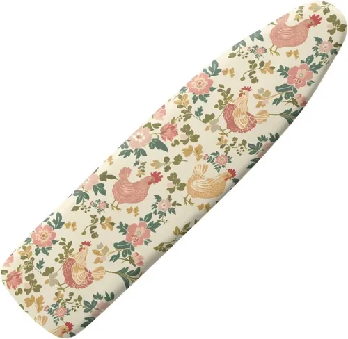 Vista 20 de Funda para tabla de planchar con estampado de rosas vintage con gancho y bucle, sujetadores ajustables, fundas protectoras para tabla de planchar