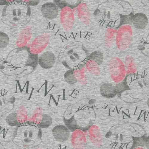 Vista 2 de Disney - Vestido con estampado de Minnie Mouse rosa con lazo para niñas pequeñas