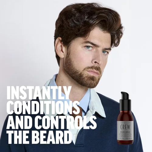 Vista 2 de American Crew Suero acondicionador para barba, mezcla de aceites acondicionadores para una barba suave, brillante y lisa, 1.7 onzas líquidas