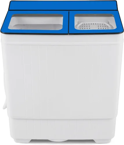Vista 12 de COSTWAY Lavadora portátil de 18 libras con bomba de drenaje incorporada Negro+Blanco