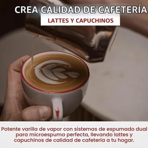 Vista 4 de La Pavoni Esperto Abile - Máquina de café expreso con palanca de 16 tazas, acabado cromado con asas de palisandro personalizadas, caldera niquelada