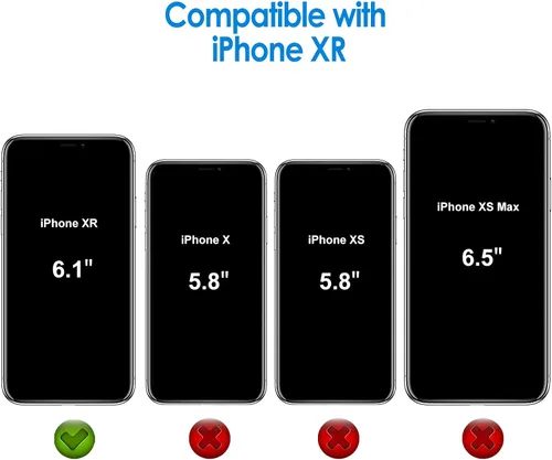 Vista 2 de JETech - Funda para iPhone XR de 6.1 pulgadas, cubierta para absorción de golpes