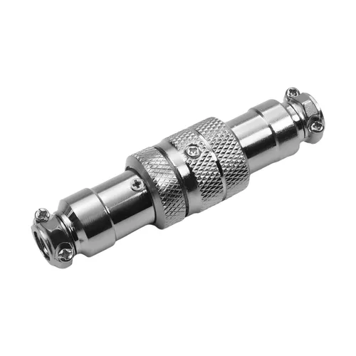 Vista 16 de Heyiarbeit Plata Negro GX12-2 15A 2P Aviación Conector Hembra/Macho Panel de Alambre de Alimentación Chasis Accesorios Conector de Metal Aviación 1