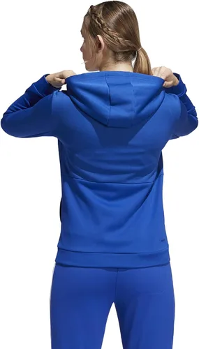 Vista 2 de Adidas Women's TI FZ Full-Zip Jacket, Moisture Wicking - Navy BlueWhite