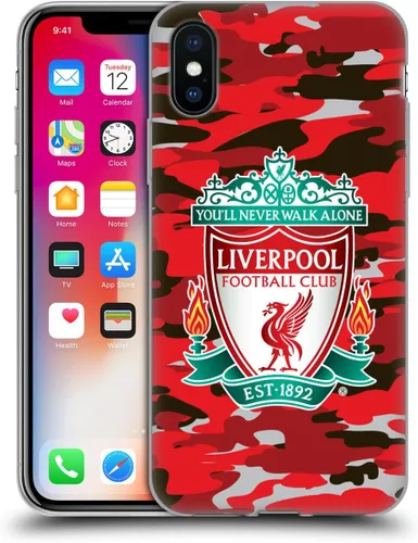 Vista 172 de Head Case Designs Funda de gel con licencia oficial del Liverpool Football Club Away Colourways Crest Camou [protección de grado militar] compatible