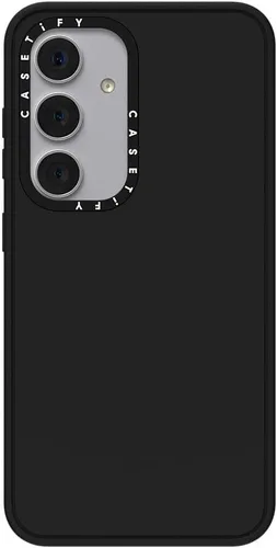 Vista 133 de CASETiFY Funda de impacto para Galaxy S22+ - Adhesivo Aries Moross, color negro transparente