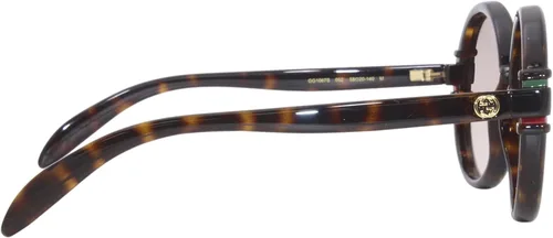 Vista 3 de Gucci Gafas de sol redondas de tela incorrecta para mujer