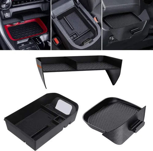 Vista 8 de DIAMOOKY Organizador de consola central mejorado compatible con Toyota RAV4 2025 2024 2023 2022 2022 2021 2020 2019, accesorios interiores, caja