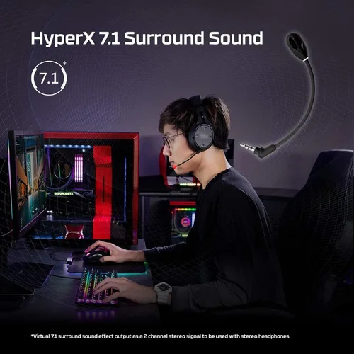 Vista 5 de Cloud Flight MIC, Boom Microphone Replacement for Kingston Cloud HYPERX Cloud Flight and Flight S Gaming Headset on PS5, PS4, Xbox One, PC, Mac