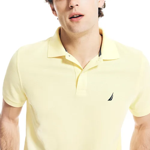 Vista 118 de Nautica playera polo clásica de mangas cortas, color sólido, para hombre