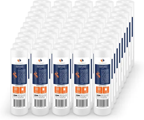 Vista 13 de Aquaboon cartucho de filtro de agua de sedimento ranurado, 10 pulgadas, para cualquier unidad estándar RO, AB(P) 4S1M