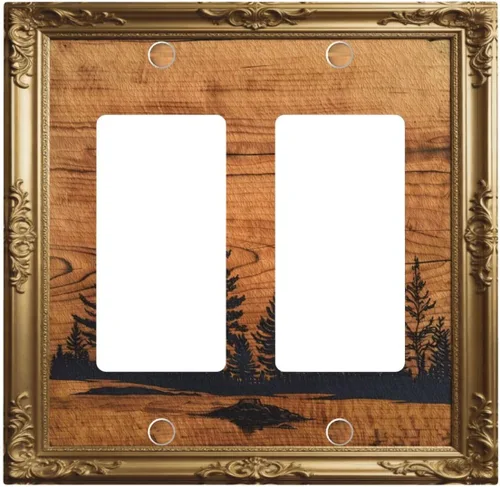 Vista 87 de Cubiertas de Interruptor de Luz Artísticas Decorativas Boho Figura Abstracta Interruptor de Pared Único Placa de Interruptor Decorativo Placa