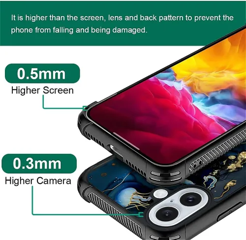 Vista 953 de Funda compatible con iPhone 15, diseño de elefantes africanos, diseño increíble a prueba de golpes, antiarañazos, carcasa trasera de policarbonato