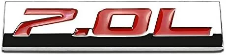 Vista 41 de 1.5L Negro/Cromo Aleación de Aluminio Auto Maletero Puerta Guardabarros Parachoques Insignia Calcomanía Emblema Cinta Adhesiva Pegatina