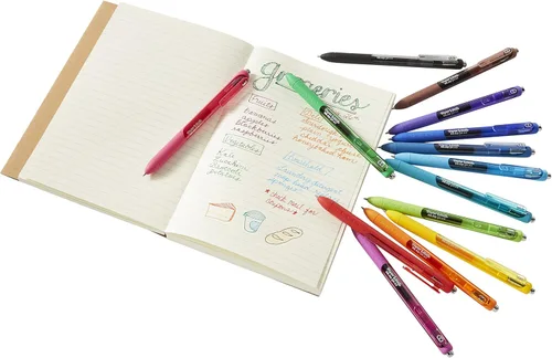 Vista 8 de Paper Mate InkJoy - Bolígrafos de gel con punta fina, tinta negra 0.5mm, agarre ergonómico de confort, caja de 12