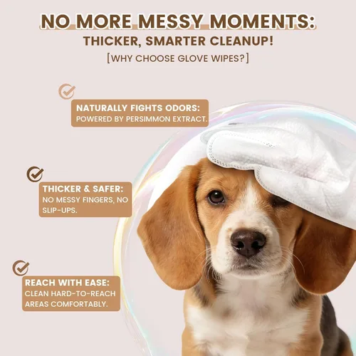 Vista 3 de IMMHABI - Toallitas hipoalergénicas para perros y gatos, 50