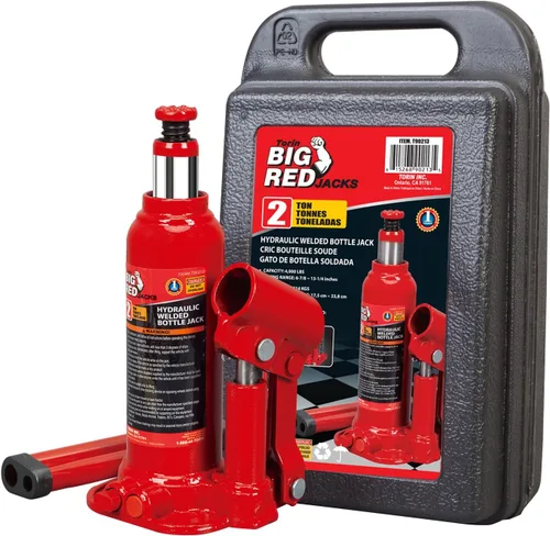 Vista 8 de BIG RED Gato hidráulico soldado para botella de 2 toneladas (4.000 libras) de capacidad, TAM90203B