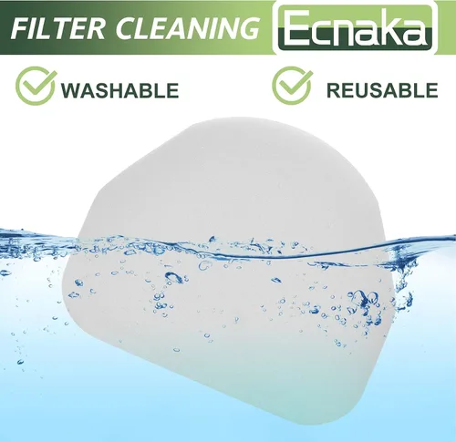 Vista 6 de Paquete de 3 filtros de espuma y fieltro de repuesto para Shark Navigator NV100, NV100C, NV100 26, NV105, NV105 26, NV106, UV300, NV450, NV480