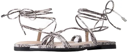 Vista 5 de The Drop Women's Samantha Flat Strappy Lace-up Sandal