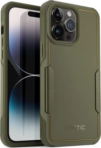 Vista 7 de Poetic Neon - Funda para iPhone 14 Pro Max, resistente de doble capa, delgada, a prueba de golpes, compatible con carga inalámbrica, antideslizante