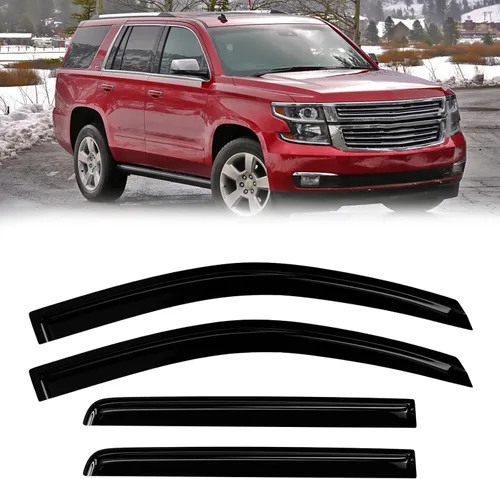 Vista 10 de Protectores de lluvia para ventana, compatibles con Chevy Equinox 2010-2017, 4 unidades, deflector de viento lateral