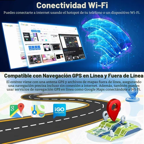 Vista 5 de 4+64 Android 13 para Ford F150 2009-2014 Radio de coche, 9 pulgadas IPS pantalla táctil estéreo del coche con Carplay inalámbrico/Android Auto