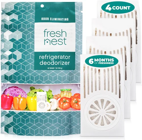 Vista 8 de Desodorizador para refrigerador con zeolitas (paquete de 1) – Eliminador de olores para refrigerador y congelador – eclipsa las bolsas