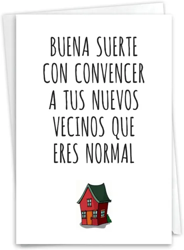 Vista 8 de NobleWorks Tarjeta de felicitación para el nuevo hogar español con sobre de 5 x 7 pulgadas (1 tarjeta) Casa de Playa de tus Ensueño C2422NHG-SL