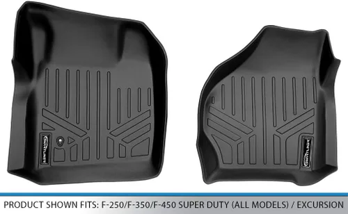 Vista 4 de SMARTLINER Juego de alfombrillas de primera fila para Ford Excursion 2000-2005