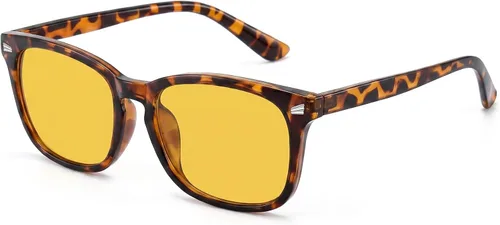 Vista 15 de Gafas de conducción de visión nocturna para hombres y mujeres, ajuste A01 Negro Claro