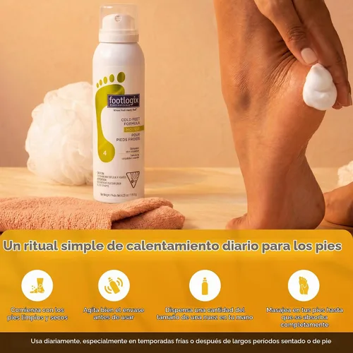 Vista 5 de FOOTLOGIX Fórmula para pies fríos, 4.23 oz