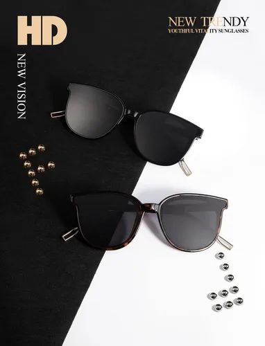 Vista 6 de KALIYADI Gafas de sol clásicas para mujer, estilo retro, a la moda, protección UV
