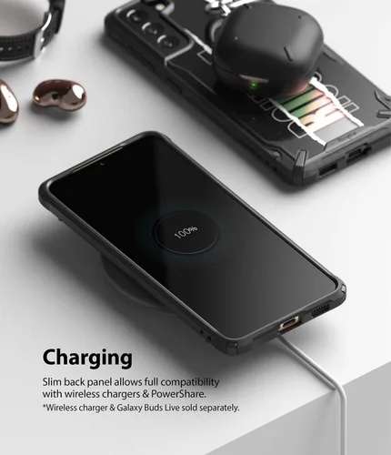 Vista 8 de Ringke Diseño Fusion-X compatible con Galaxy S21, diseño de carcasas resistentes - Rutina