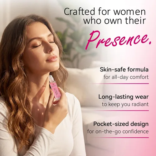 Vista 5 de AETHERIS - Perfumes de feromonas para mujer, de larga duración, Rollerball con dulce, portátil para un uso diario conveniente. Siéntete seguro