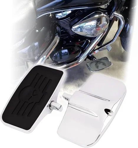 Vista 9 de Kinglemc Estribera para Harley Dyna Touring Softail Sportster 883 1200 (águila 7.2 x 2.5 pulgadas, negro)