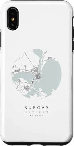 Vista 11 de Burgas Bulgaria Coordinates map - Carcasa para iPhone 16