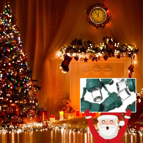 Vista 7 de Honoson Bombillas de Repuesto de Cadena de Luces LED de Navidad de 5 mm Bombillas de Luz de Alambre de Ángulo Amplio LED Conjunto de Luces