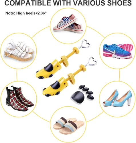 Vista 5 de Shoe Stretcher Women 4-way Shoe Expander Widener Shoe Tree Shape for Wide Feet