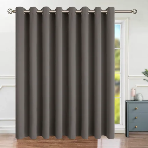 Vista 22 de BGment Cortina Oscurecedora para Puerta Corredera, Cortina Divisoria Opaca Ancha para Sala de Estar de 84 Pulgadas de Largo, Cortina Térmica de Rosa