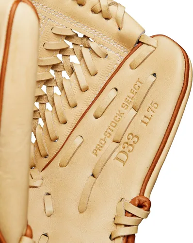 Vista 8 de Wilson Guante de béisbol D33 de 11.75 pulgadas de la serie A2K 2024 Rubia/Saddle Tan